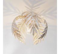 ONLI Plafón Felce en forma de helecho, marfil, Ø 25 cm