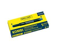 Online 17056/12 17056/12-Cartuchos de Tinta Combinados (1 Paquete de 5 Cartuchos), Color Azul Oscuro, 5 Patronen