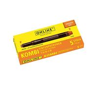 Online 17174/12 17174/12-Cartuchos de Tinta Combinados (1 Paquete de 5 Cartuchos), Color Naranja