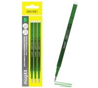 ONLINE 3 recambios borrables I Compatible con Pilot Frixion, magiXX I Verde 0,7 mm grosor de trazo I Mina de repuesto para bolígrafo de gel borrable I Recarga para bolígr