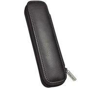 Online 90686 - Funda de piel para 2 bolígrafos, 15.5 x 5 x 2.2 cm, color negro