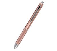 ONLINE Bolígrafo 4 en 1 Rosegold| Bolígrafo y lápiz,Metálico multifuncional, 3 minas para bolígrafo en azul, negro y rojo y una mina de lápiz de papel. Incluye goma para borrar,1 Unidad (Paquete de 1)
