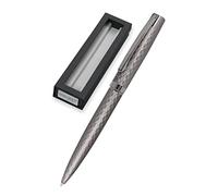 Online Bolígrafo Eleganza Diamond Titanio, esfera de metal, mina de gran tamaño, clip de metal, color negro, sin documentos, incluye embalaje de regalo