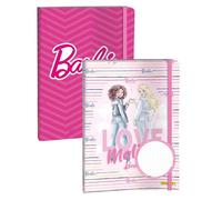 Online Bullet Journal Barbie A5, dotted I Pink and Beige Notebook 144 páginas, 72 hojas con texto I 2 x Journal para la escuela y el día a día I Cuaderno de tapa dura I También como diario