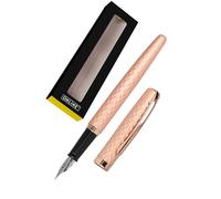 Online Eleganza Diamond Rose Gold I Pluma estilográfica de metal de alta calidad I Pluma M I Clip de metal I Incluye cartucho de tinta azul I para cartuchos estándar I en caja de regalo