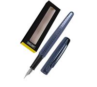 Online Eleganza I Metall I Design Diamond Night I Pluma estilográfica M I Clip de metal I Incluye cartucho de tinta azul I Pluma azul para cartuchos de tinta estándar, incluye paquete de regalo