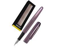 Online Eleganza I Metall I Design Diamond Wine I Pluma estilográfica M I Clip de metal I Incluye cartucho de tinta azul I Pluma roja para cartuchos de tinta estándar, incluye paquete de regalo