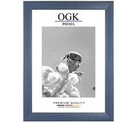Online-GalleryKing Marco de fotos de madera, 26 x 38 cm, color azul pizarra | foto | póster | rompecabezas | galería | marco