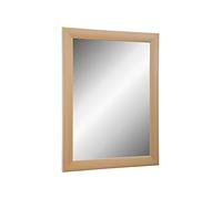 Online-GalleryKing TheMIRROR' Espejo enmarcado de cristal auténtico, 100 x 95 cm, hecho a medida, espejo de pared en color arce, por ejemplo, como espejo de pasillo, espejo de salón, etc.
