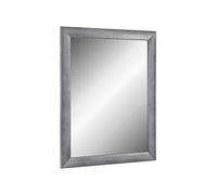 Online-GalleryKing TheMIRROR' Espejo enmarcado de cristal auténtico, 80 x 115 cm, hecho a medida, espejo de pared en color gris, como espejo de pasillo, espejo de salón, etc.