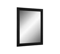 Online-GalleryKing TheMIRROR' Espejo enmarcado de cristal auténtico, 80 x 155 cm, hecho a medida, espejo de pared en color pino negro, por ejemplo, como espejo de pasillo, espejo de salón, etc.