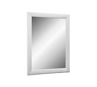 Online-GalleryKing TheMIRROR' Espejo enmarcado de cristal auténtico, 85 x 115 cm, hecho a medida, espejo de pared en color blanco como espejo de pasillo, espejo de salón, etc.