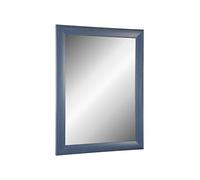 Online-GalleryKing TheMIRROR' Espejo enmarcado de cristal auténtico, 90 x 110 cm, hecho a medida, espejo de pared en color azul pizarra, por ejemplo, como espejo de pasillo, espejo de salón, etc.