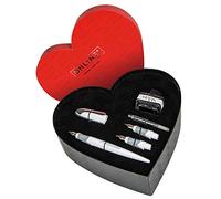 Online Juego de caligrafía 10034 en caja de corazón, pluma de caligrafía en 3 grosores de trazo 0,8/1,4/1,8 mm, convertidor, vaso de tinta, negro, set de regalo para los fans de la caligrafía