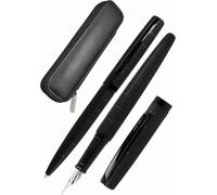 Online Juego de escritura Eleganza Diamond Titan I contiene bolígrafo, pluma estilográfica, estuche de piel auténtica, 3 piezas, en caja de regalo, Kulli con mina grande G2, 1 unidad (1 unidad)