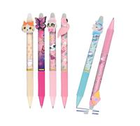 Online magiXX - 6 bolígrafos de goma de borrar Fun Girls I de gel azul borrables con grosor de trazo de 0,7 mm, bolígrafo de punta redonda para aprender a escribir, oficina, compatible con Frixion