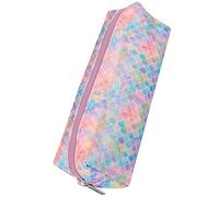 Online - Portatodos "Sparkle" | Portatodo Doble de Apartados Amplios con Diseño Iridiscente - Estuche Liso con Cremallera
