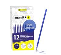 Online 12 minas de repuesto borrables compatibles con bolígrafos de gel Legami magiXX L I Azul 0,7 mm grosor de trazo I Recambio para bolígrafos de gel borrables I Recarga para bolígrafo de gel con