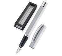 Online Schreibgeräte 38520 - Pluma estilográfica, color plata