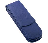 Online Schreibgeräte 41048 - Estuche de cuero para dos bolígrafos, color azul