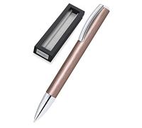 Online Vision Smokey Rose 36113 - Bolígrafo con mecanismo de giro, recambio interno (grosor de trazo M (mediano), color negro y dorado rosado