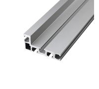ONLISUM 75 Tipo T Ranura de inglete, 1200 mm T Track Riel, Brida de ingletadora de ranura en T, sierra circular de mesa de aluminio para carpintería Mini T para fijación de valla