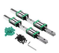 ONLISUM HGR15 300 mm 2 unidades de rieles lineales con 4 bloques de cojín de rodamiento HGH15CA de 15 mm para impresoras 3D DIY y máquinas fresadoras CNC