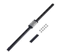 ONLISUM MGN12H 450 mm 1 unidad Mini guía lineal con 1 pieza MGN12H Cojinete Bloques para impresoras 3D DIY y fresadoras CNC (negro)