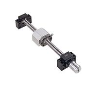 ONLISUM SFU1605-400mm Kit de tornillo de bola, tornillo de bola antiholgura con carcasa de tuerca de tornillo de bola y soportes de extremo BK/BF12 + acoplador, pieza de alta precisión para máquina