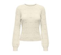 Onlkatia LS Structure O-Neck Pull CC KNT, Baby's Breath, L