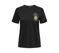 Onlkita Life Reg S/S Pineapple Top JRS, Negro, L
