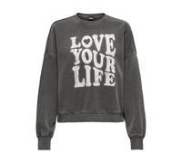 Onllinda L/S O-Neck Print Stud Box Ccswt, Negro, S