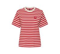 Onllivina S/S O-Neck Stripe Top Box JRS, Rojo, L