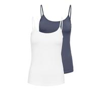 Onllove Singlet 2Pack JRS Noos, Blanco, XL