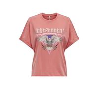 ONLLUCY Life S/S Wild Fold-UP TOPBOX JRS, Rose of Sharon/Print:Independent Ethnic, M