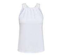 Only L Onlmette Dobby S Lace Top Wvn Ex, Blanco Brillante, Mujeres