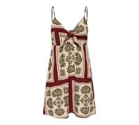 Onlnova Life Vis Jules Dress AOP, Equestrian Red, XS