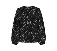 Onlnova Life Vis L/S Ebba Top, Negro, S