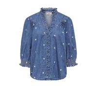 Onlraya Daisy Emb - Camiseta 3/4 DNM AKM