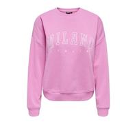 Onlsweat Life L/S Crew O.Size State Noos, Rosa Fucsia., L