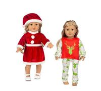 Onlvmyur Ropa de Muñeca Conjunto de 5 Piezas Ropa de Muñecas Reborn Navida Disfraz Muñeca Linda Muñeca Accesorios para Niños y Niñas Muñecas de 18 Pulgadas