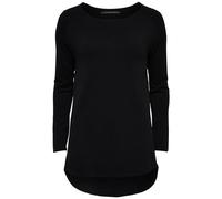 Only Onlmila Lacy L/S Long Pullover Knt Noos Suéter, Negro, XS para Mujer