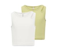 ONLY 2-Pack Kognessa Life S/L Cut out Top 2 Pack Jrs, Nile, 146-152 (Pack de 2) Mujeres