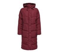 ONLY Onlmaggi Life Long Puffer CC OTW para mujer, rojo oscuro, S