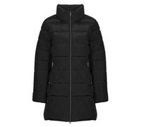 Chaqueta acolchada larga, con cuello alto Mujer Talla XS. Color Negro