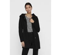 ONLY Abrigo fino con capucha. Color Negro