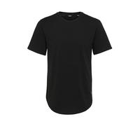 Only and Sons Matt Life Longy Hombre Camiseta Negro L 100% algodón Regular