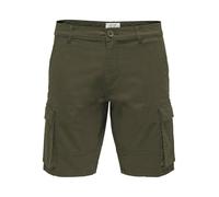 ONLY and SONS ONSCam Stage Cargo Shorts PK 6689 Hombre Pantalones Cortos Aceituna M