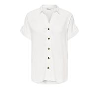 ONLY ASMIN - Camiseta S/S WVN Noos, Blanco Nieve., S