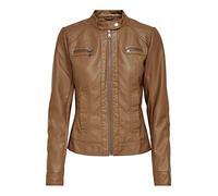 Only Bandit PU Biker Chaqueta, Marrón (Cognac), 34 (XS) para Mujer